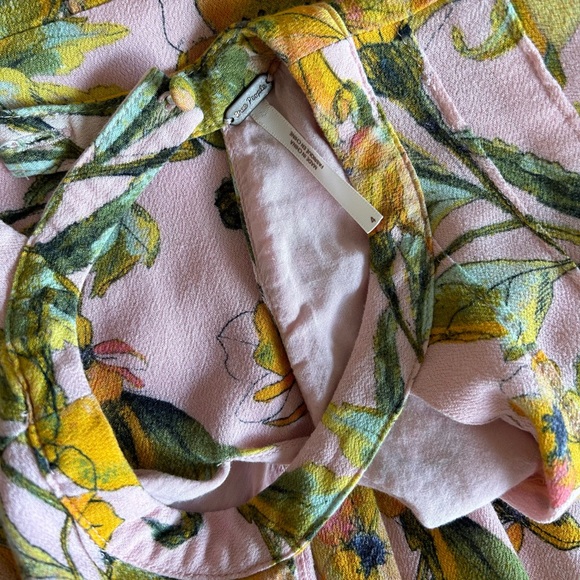 Free People Spring Tegan Floral Dress Sz 4 - Picture 5 of 11